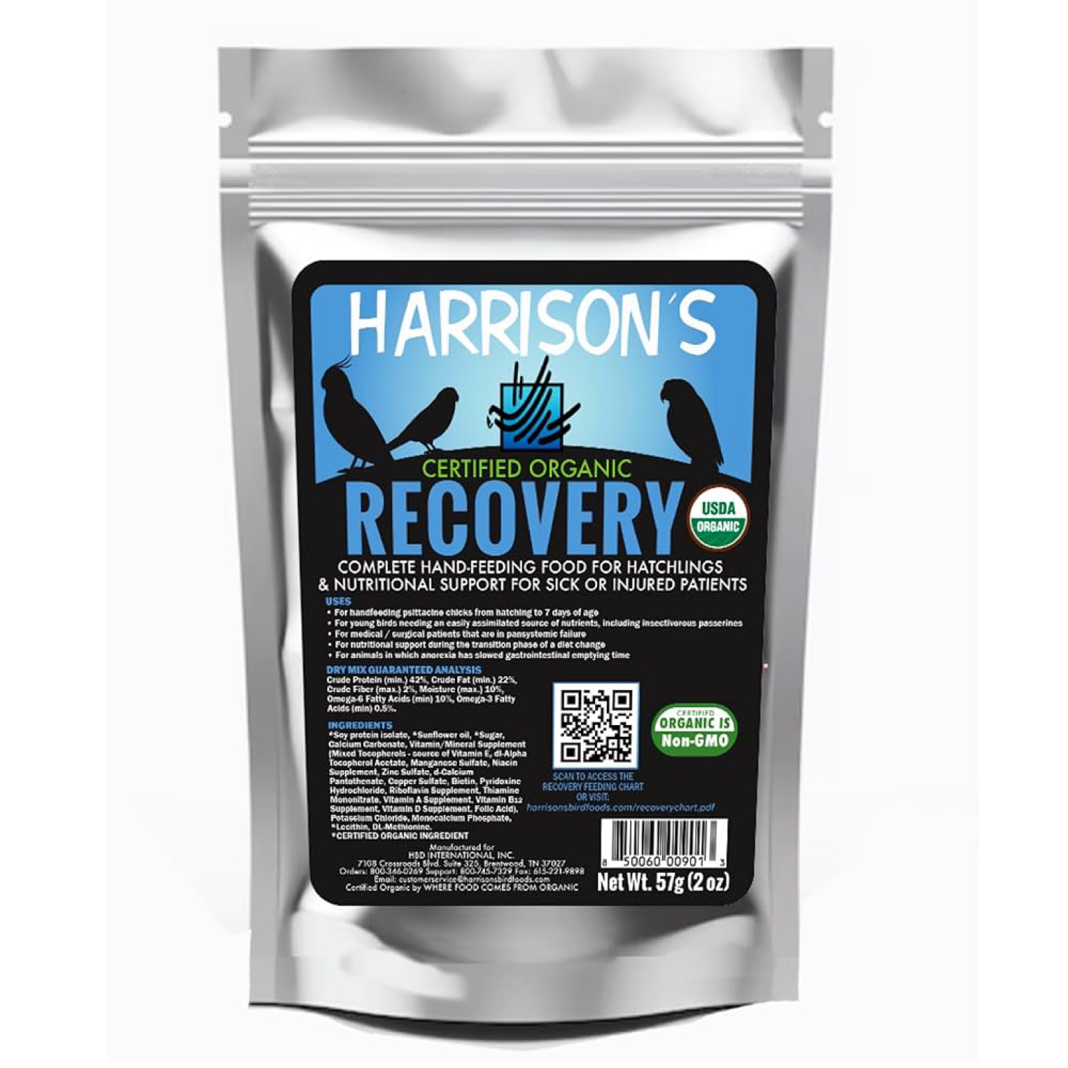 harrison's organic recovery 2oz