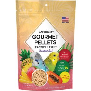 parakeet tropical fruit gourmet pellets 1.25 lb