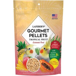 cockatiel tropical fruit gourmet pellets 1.25 lb