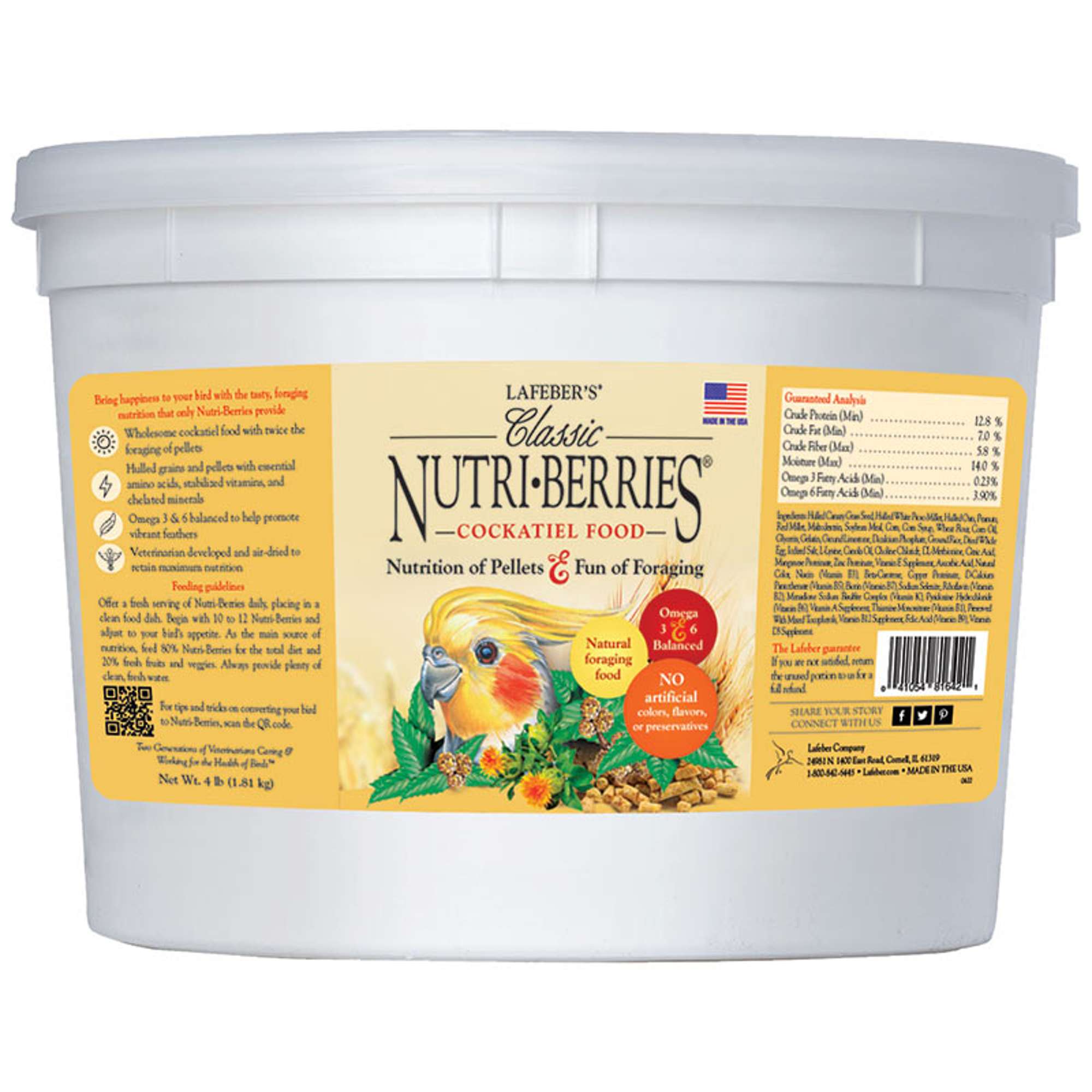 cockatiel classic nutri berries 4 lb
