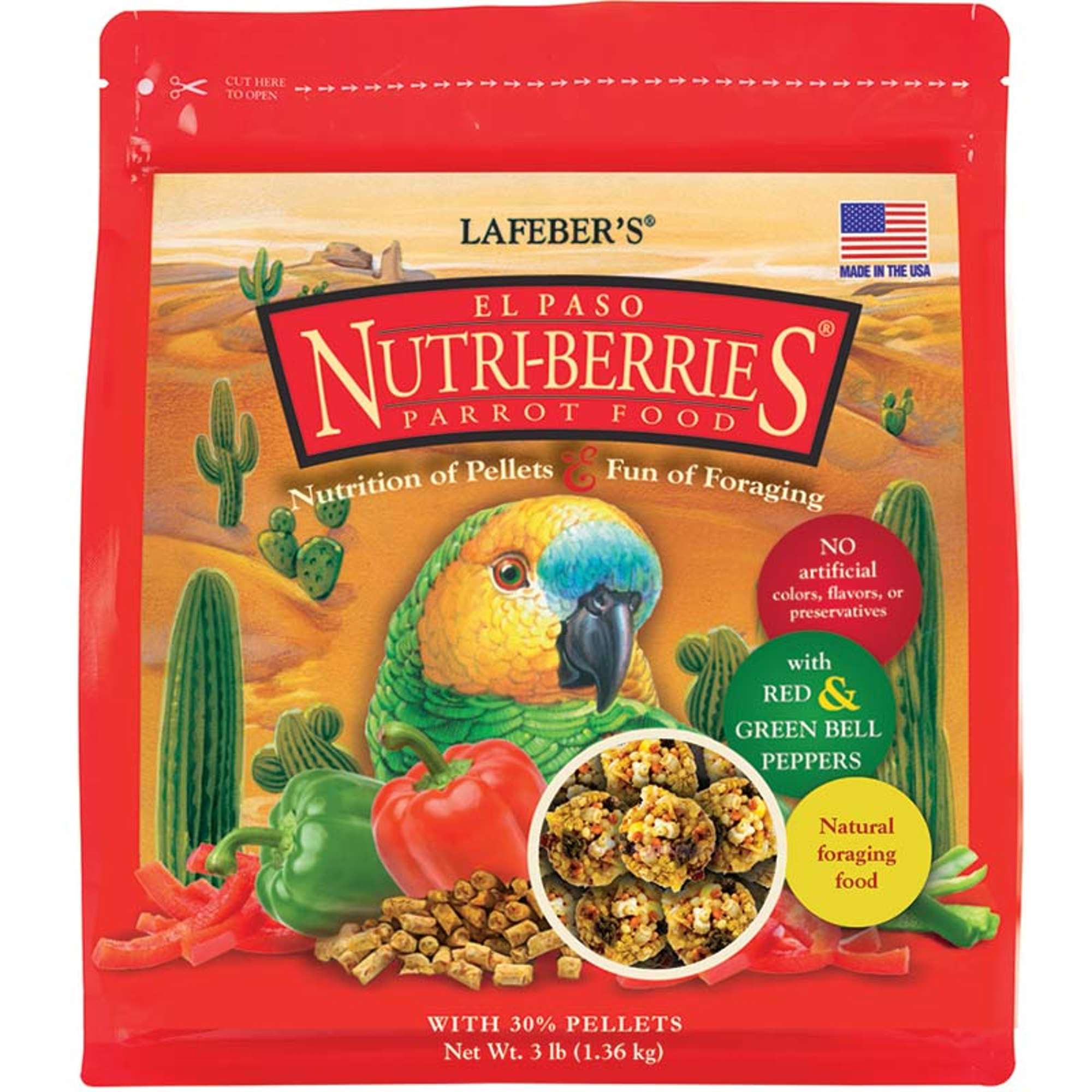 parrot el paso nutri berries 3 lb