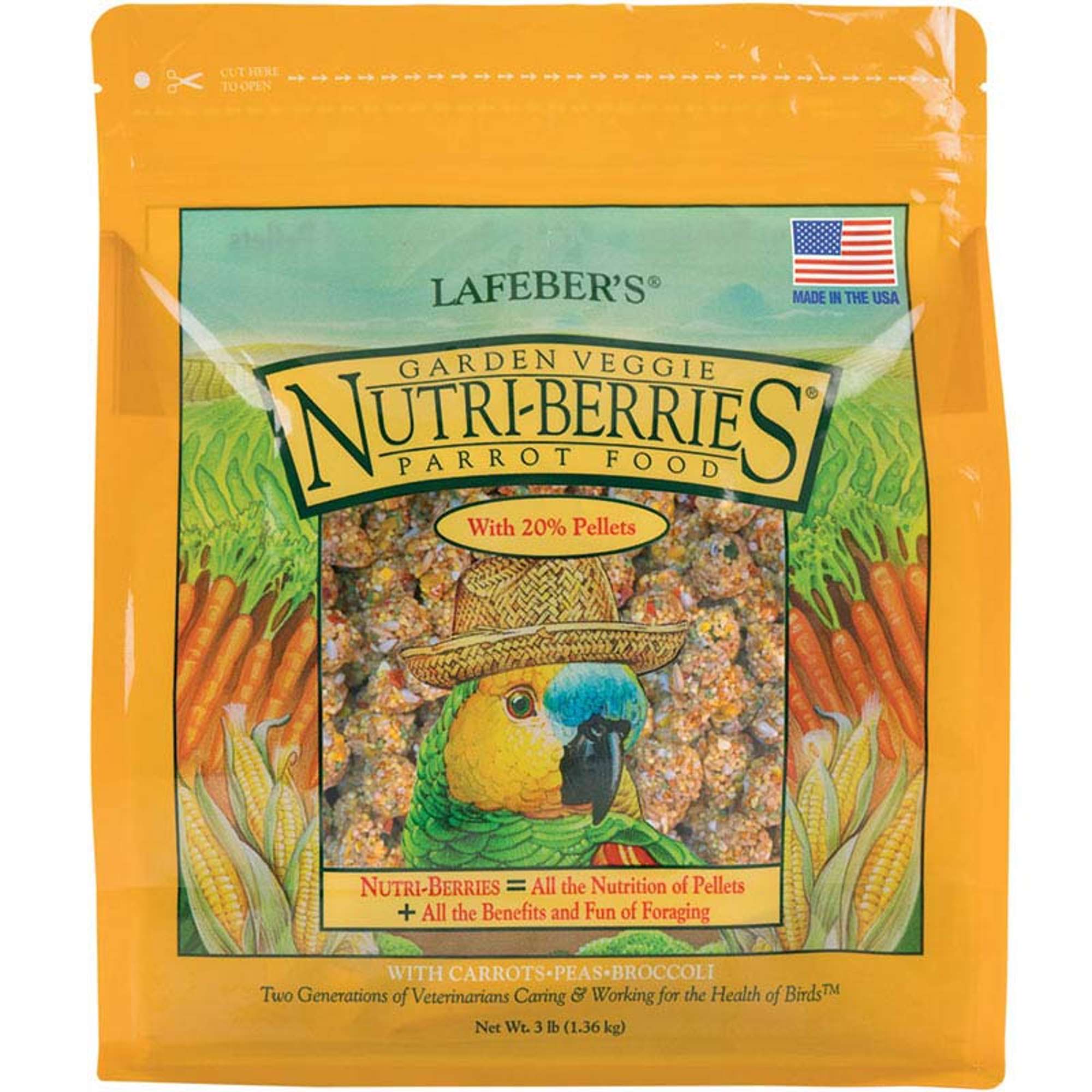 parrot garden veggie nutri berries 3 lb