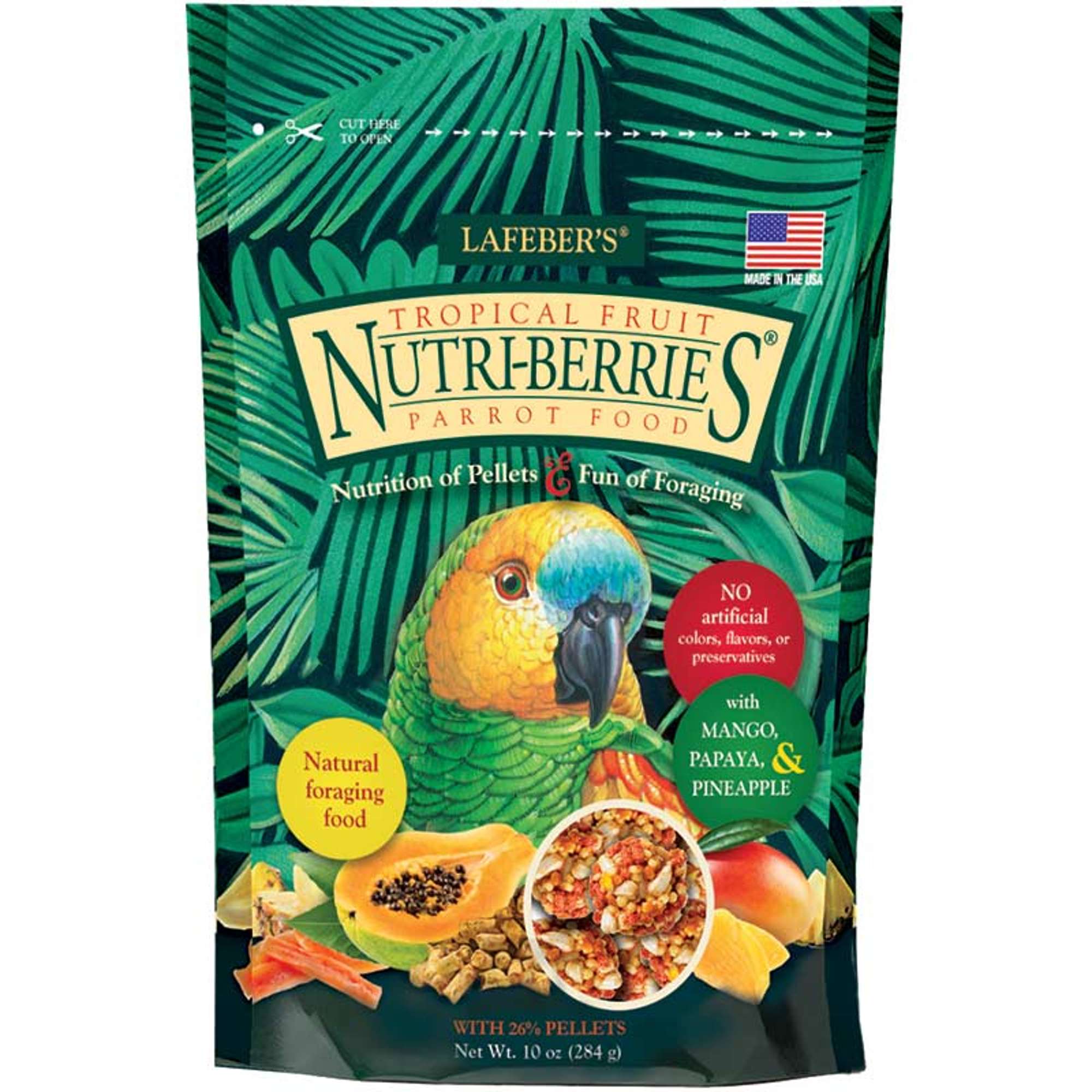 parrot tropical fruit nutri berries 10 oz