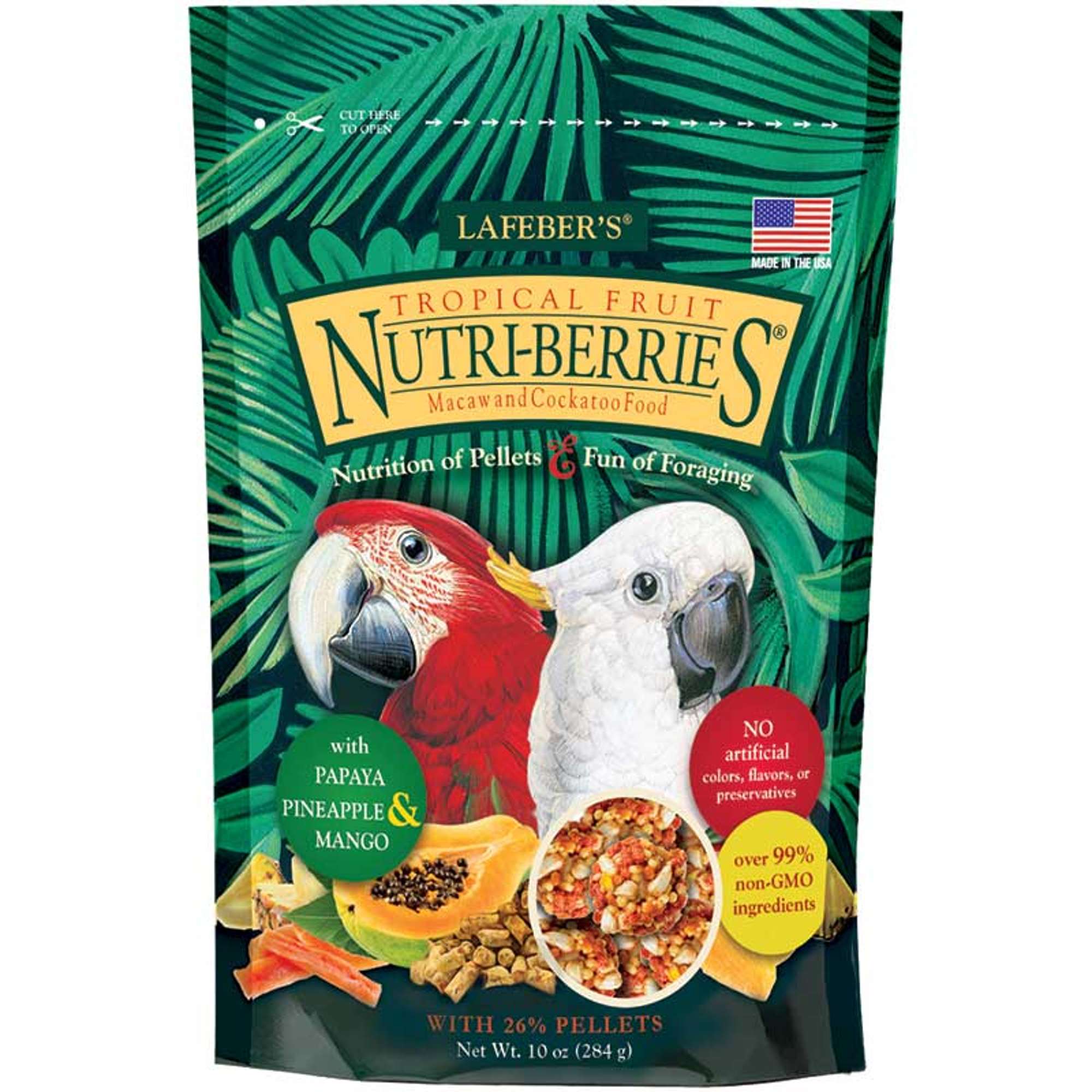 macaw tropical fruit nutri berries 10 oz