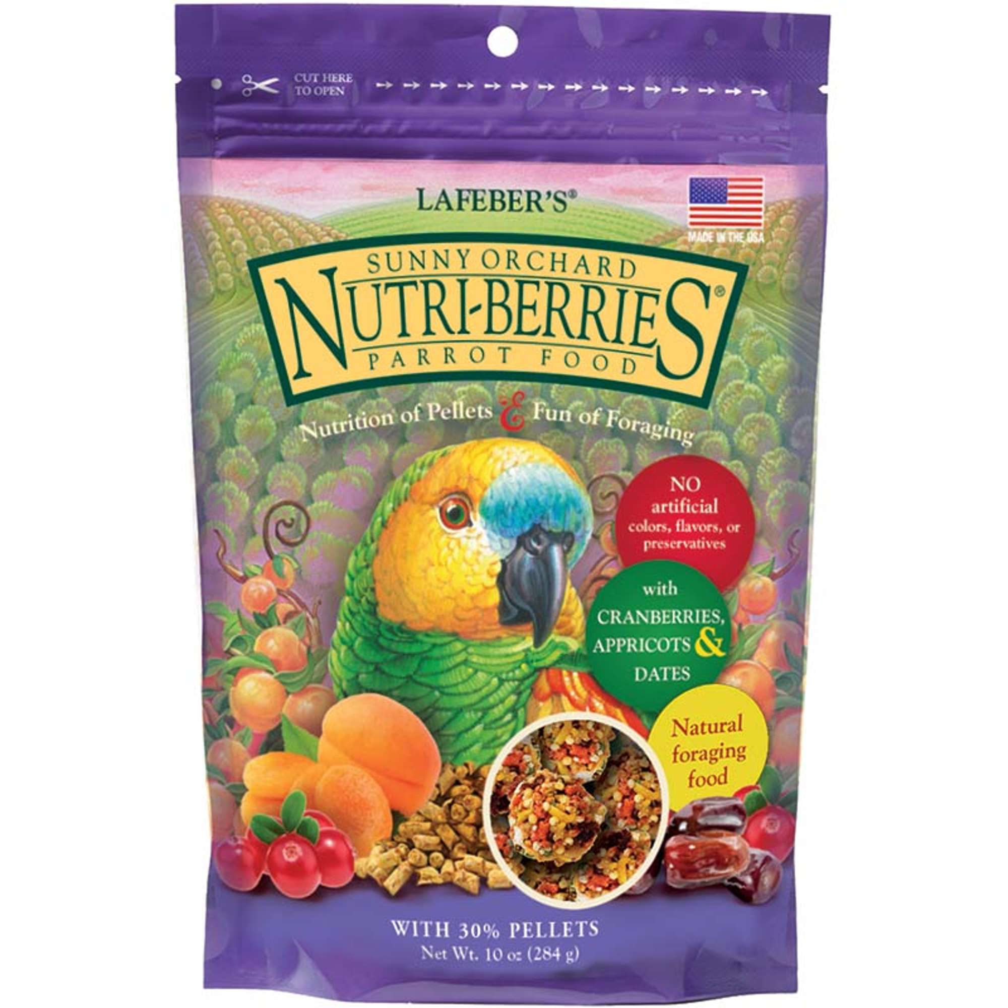 parrot sunny orchard nutri berries 10 oz