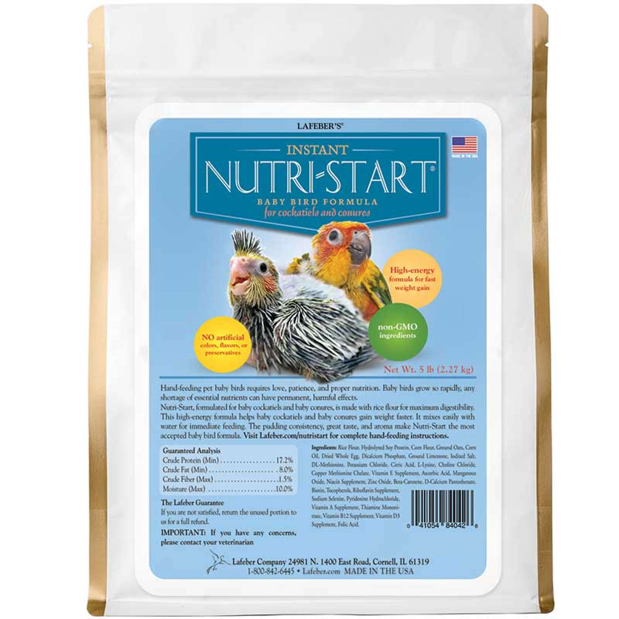 instant nutri start baby bird food 5 lb