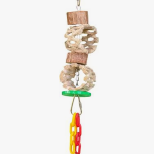 cactus delights bird toy, brown, small